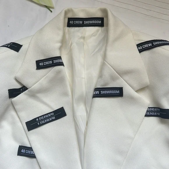 40 Crew White Lead Blazer Jacket - Picture 13 of 15